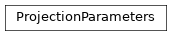 Inheritance diagram of ProjectionParameters